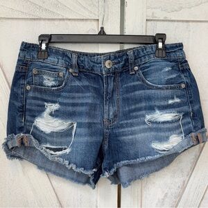 American Eagle Outfitters Jean Shorts Women’s 8 Tomgirl Shortie Mini Distressed